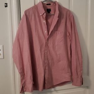 J Crew Solid Regular Flex Casual Shirt Medium